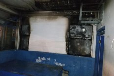Pos Polisi di Solo Terbakar