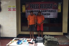 Kompak Maling, Adik Kakak dari Solo Ini Diringkus Polsek Pakem