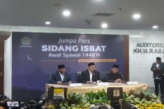 Kemenag Tetapkan 1 Syawal Jatuh pada Rabu Lusa