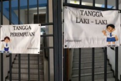 Foto Tangga Laki-Laki dan Perempuan Dipisah di SMP Negeri Jakarta Viral di Medsos, Dihujat Warganet
