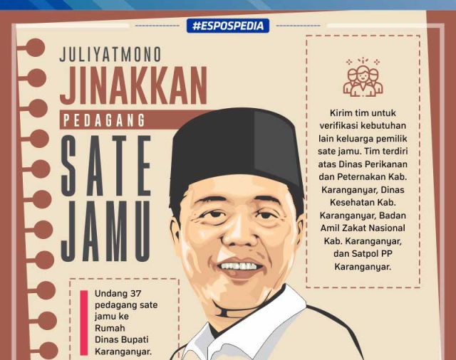 Beralih Usaha, Pedagang Sate Jamu Terima Bantuan Rp5 Juta