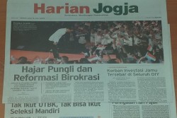 HARIAN JOGJA HARI INI : Hajar Pungli dan Reformasi Birokrasi