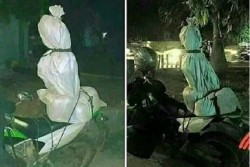 Viral Sosok Putih Bonceng Motor di Magetan, Pocong?