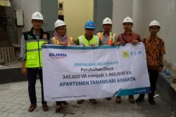 PLN Tambah Pasokan Listrik Apartemen Tamansari Amarta