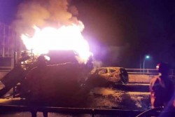 3 Orang Tewas Akibat Truk Tangki Pertamina Terbakar di Tol Dalam Kota