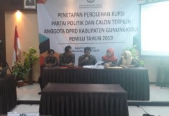 Anggota DPRD Gunungkidul Resmi Ditetapkan, Ini Nama 16 Pendatang Baru