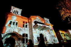 Pertunjukan Video Mapping Pertama di Jogja Sukses Pukau Penonton