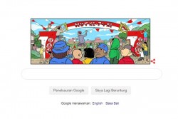 Google Doodle Ikut Rayakan HUT ke-74 Indonesia di Kampung