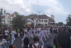 Pengunjung Malioboro Dihibur Pawai Ribuan Pendekar Silat