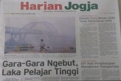 HARIAN JOGJA HARI INI: Gara-Gara Ngebut Laka Pelajar Tinggi