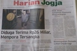 HARIAN JOGJA HARI INI: Diduga Terima Rp26 Miliar, Menpora Tersangka