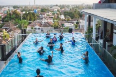 Pandanaran Gelar Turnamen Voli Air