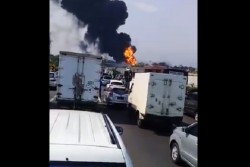Pipa Pertamina di KM 130 Tol Purbaleunyi Meledak