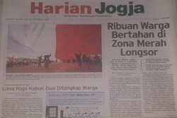 HARIAN JOGJA HARI INI: Ribuan Warga Bertahan di Zona Merah Longsor