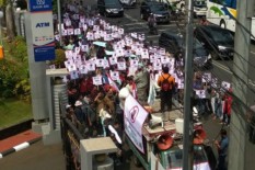 Kantor Sri Mulyani Digeruduk Massa