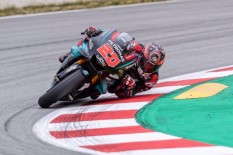 Fabio Quartararo Incar Podium di MotoGP Valencia