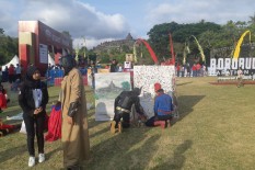 Ada Spiderman dan Batman di Borobudur Marathon