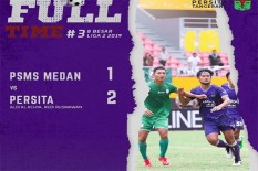 Persita Tangerang dan Persik Kediri Melaju ke Semifinal Liga 2 2019 