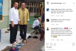 Dua Mantan Menteri Era Jokowi Kehilangan Alas Kaki Saat Salat di Masjid