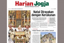 HARIAN JOGJA HARI INI: Natal Dirayakan dengan Kerukunan