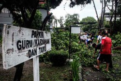 Diterjang Angin Kencang, Begini Kondisi SMK N 2 Pengasih 