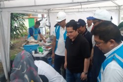 Tinjau Korban Banjir, Erick Thohir: Flu Harus Diantisipasi