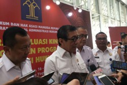 Menkum HAM Yasonna Jelaskan Kedatangannya di Konferensi Pers PDIP Terkait PAW Anggota DPR