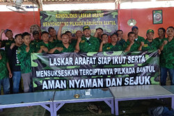 Laskar Arafat Bantul Komitmen Jaga Pelaksanaan Pilkada