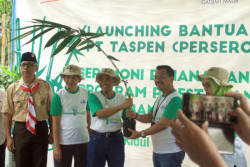  Taspen Bantu Pelestarian Hutan Bambu Wanagama