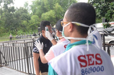 Panpel PSS Lakukan Thermoscan Untuk Cegah Penularan Virus Corona