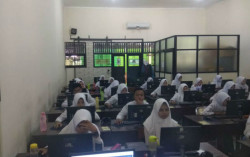 Ada Corona, UNBK SMK Hari Pertama di Bantul Lancar Tanpa Hambatan