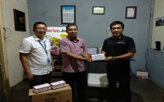 Peduli Keselamatan Jurnalis, PT Maesindo Indonesia Sumbang Masker