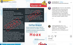 Pesan Berantai tentang Kajari Bantul Diisolasi dan Polres Bantul Dikarantina Dipastikan Hoaks