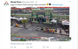 Warga Jogja Dinilai Nurut, Seperti Ini Sepinya Kawasan Tugu Jogja hingga Titik Nol Km
