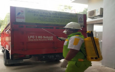 Pertamina Sterilkan Tabung LPG