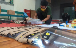 Mahasiswa UII Produksi Pelindung Wajah untuk Disumbangkan ke Rumah Sakit