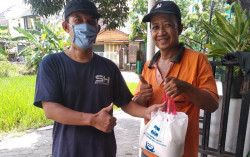 2 Ton Beras Disalurkan Bagi Warga Terdampak Covid-19 di Sleman