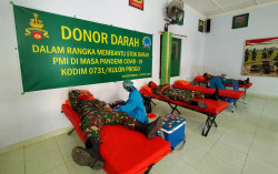 Stok Darah di PMI Kulonprogo Menipis, Kodim Gelar Donor Darah