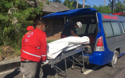 Pengendara Motor Meninggal Dunia Tertabrak Bus di Lokasi Perbaikan Jalan Kawasan Tugu Potlot