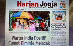 HARIAN JOGJA HARI INI: Warga India Positif, Camat Diminta Melacak