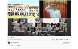 Beda, UGM Gelar Upacara Hardiknas Jarak Jauh Lewat Youtube