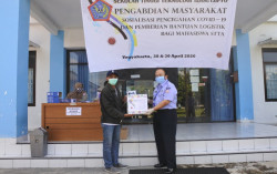 PANDEMI COVID-19: STTA Gelontorkan Logistik ke Mahasiswa