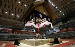 Terinfeksi Corona, Pesumo Jepang Meninggal Dunia