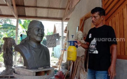 Seniman Bantul Ini Ciptakan Patung Didi Kempot dengan Pesan Menyentuh