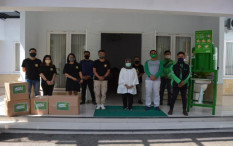 Grab Bagikan Portable Handwash di Gunungkidul