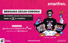 Bagikan Masker Berdesain Keren, Smartfren Gandeng Atta Halilintar 