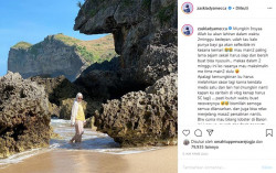 Seperti Pantai Pribadi, Warganet Bertanya-tanya Nama Pantai di Gunungkidul yang Dikunjungi Zaskia Adya Mecca Ini
