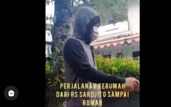 Sembuh dari Covid-19, Kristianto Wujudkan Nadzar Jalan Kaki 8,4 Km dari Sardjito Pulang ke Rumahnya