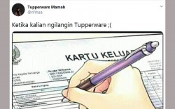 Kocak, Warganet Ungkap Ini yang Bakal Terjadi Kalau Menghilangkan Tupperware Emak
