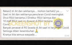 CEK FAKTA: Beredar Kabar Dirut RSUI Dirawat karena Terkena Covid-19? Ini Faktanya